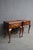 Pair of Henkel-Harris nightstands crafted from genuine mahogany, each with a single dovetailed drawer, brass bail...