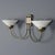 Vintage Metal Wall Light with Glass Diffusers, 1960s For Sale - Image 5 of 7