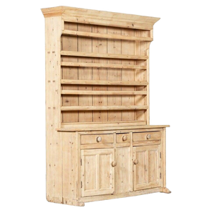 19th Century Irish Pine Sled Foot Cupboard