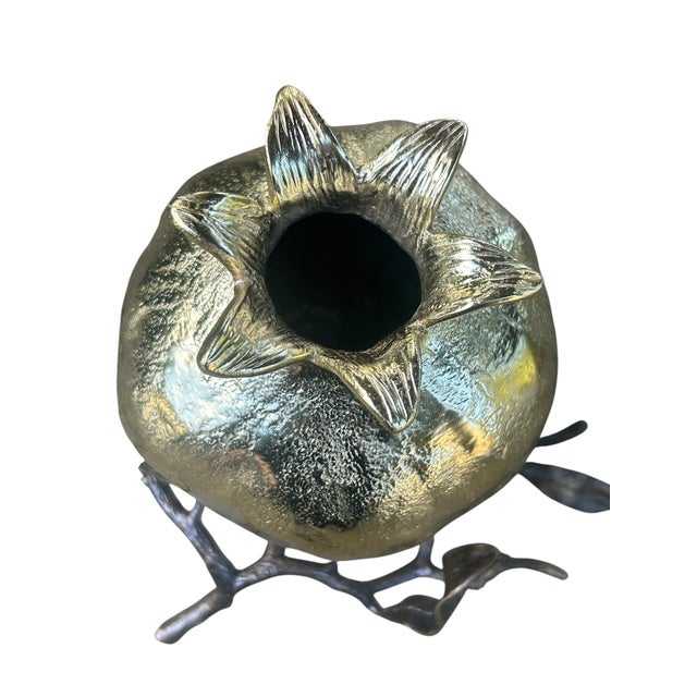 2000 - 2009 Michael Aram Pomegranate Vase For Sale - Image 5 of 13