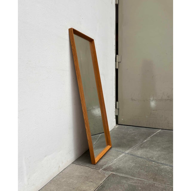 Brown Mid-Century Modern Danish Teak Wall Mirror, 1960s For Sale - Image 8 of 18