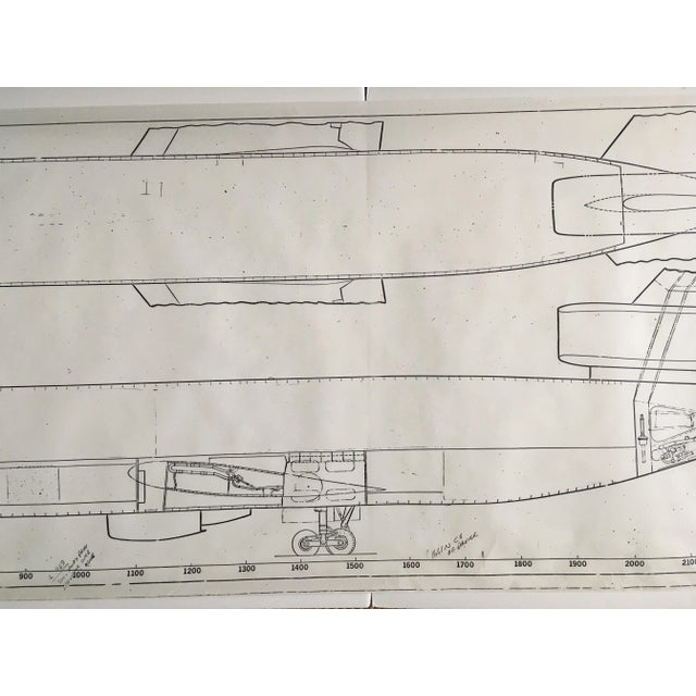 1970s Aircraft Blueprint: DC-10 Series 30 Inboard Profile For Sale - Image 4 of 5