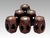 Collection of Miniature Chinese Hand Carved Rosewood Dolls House Furniture Inlaid With Mother of Pearl, 13 Pieces (Seating, Dining & Display) For Sale In Tampa - Image 6 of 11