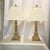 Hollywood Regency Vintage 1990s Robert Abbey Neoclassical Style Brass Table Lamps - A Pair For Sale - Image 3 of 12