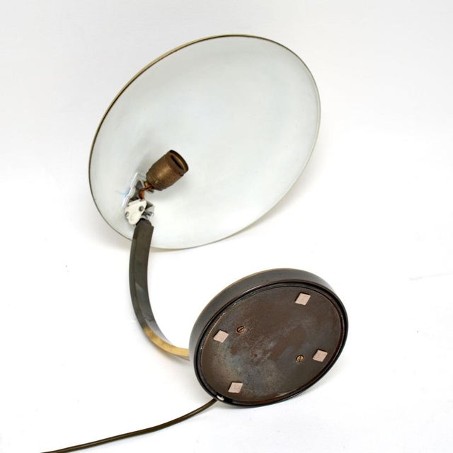 Gold Vintage Bauhaus Brass Desk Lamp attributed to Christian Dell for Kaiser Leuchten, 1960 For Sale - Image 8 of 11