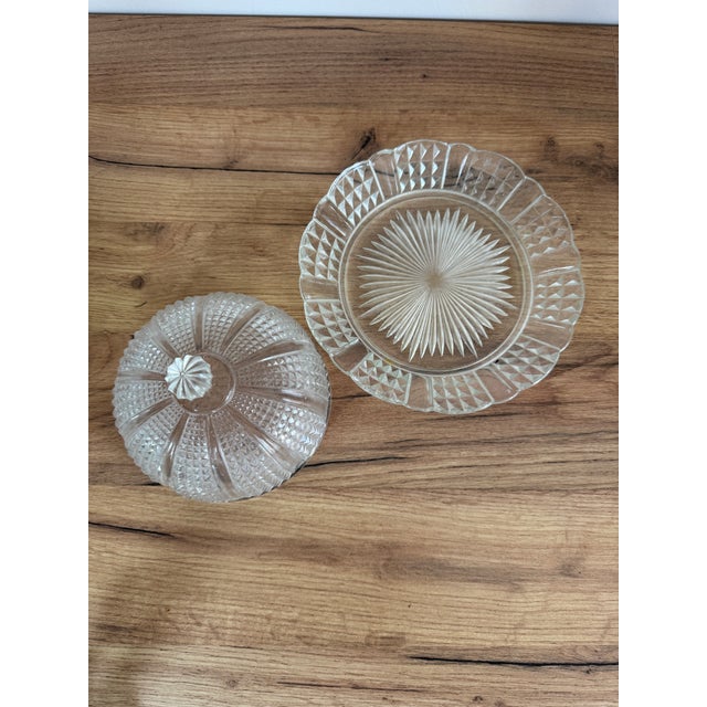 Antique Kitchen Bell in Molded Glass For Sale - Image 4 of 5