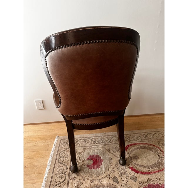 Leather Desk Chair Regency Period For Sale - Image 4 of 6