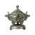 Chinese Silver Color Round Dragon Theme Incense Burner Display For Sale - Image 9 of 9