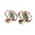 Natural Finely Faceted Quality Emerald Diamond Earrings 14k White Gold 2.16 TCW Certified $6,950 018689 This is one of...
