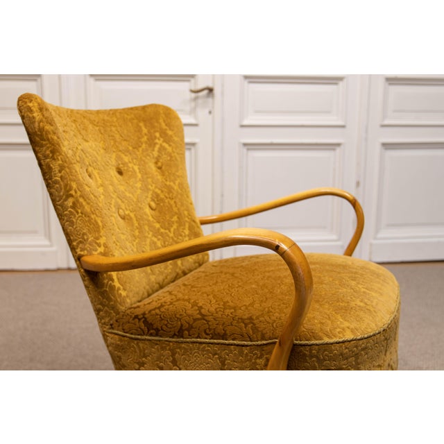 Danish Modern Lounge Chair by Alfred Christensen for Slagelse Møbelværk, 1940s For Sale - Image 6 of 11