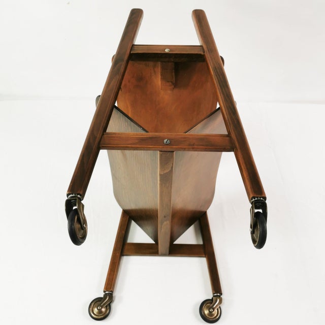 Italian Modern Bar Serving Cart, Italy, 1950s For Sale - Image 11 of 16
