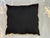 Pillow made with wool pile genuine hand made antique rug fragment- Poly fill with fabric backing sewn closure-