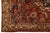 1950s Mid-20th Century Vintage Turkish Anatolian Oushak Rug With Terracotta & Indigo Floral Medallion For Sale - Image 5 of 9