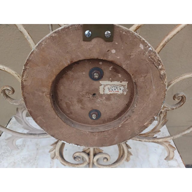 Vintage Mid 20th Century Italian Gilt 6 Candle Wall Sconce For Sale - Image 4 of 5