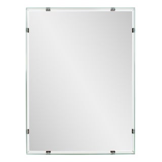Vivaldo Floating Vanity Mirror with Glass Box Frame For Sale