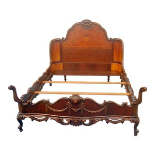1920s French Full Size Bedframe For Sale
