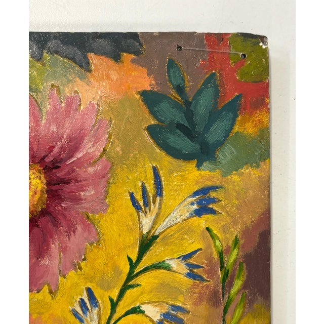 Fred Biesel "Cosmos Radiance" Oil on Board, 1949 For Sale In New York - Image 6 of 8