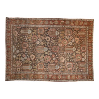 Vintage Distressed Bakhtiari Carpet - 7'4" x 10'3" For Sale