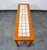 Mid-Century Modern Mid Century Danish Modern End Table Side Entryway Console Wide Tile Teak Wood For Sale - Image 3 of 12