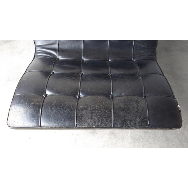 Early Chrome and Leather New York Lounge Chair by Laverne For Sale - Image 11 of 13