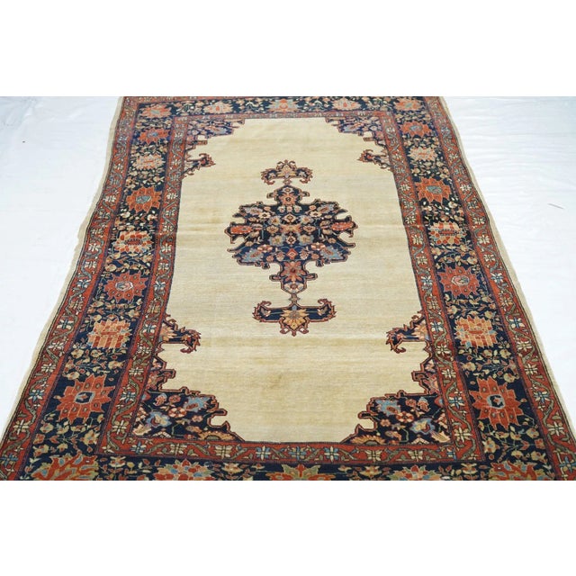 Late 18th Century Antique Farahan Sarouk Rug 4'1'' x 7'0'' For Sale - Image 10 of 11