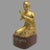 Wood Mid 20th Century Vintage Gilt Carved Figure of a Praying Monk Thailand Buddah For Sale - Image 7 of 7