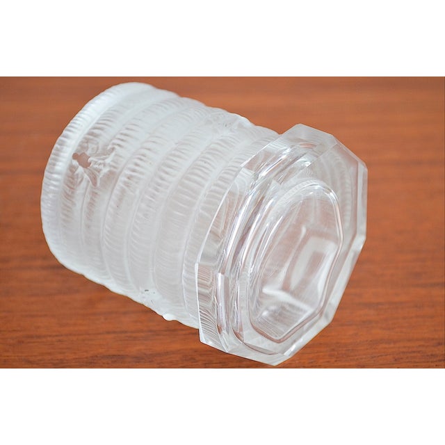 1950s Art Deco Honey Pot in the style of Lalique, 1930s For Sale - Image 5 of 9