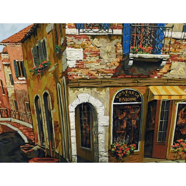 "Autumn in Venice" by Viktor Shvaiko Original limited edition serigraph on canvas This piece is hand signed by the artist...