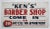 1950s Circa 1950s Ken's Barber Shop Sign For Sale - Image 5 of 5