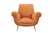 Armchair Velvet Orange by Gigi Radice for Minotti Italia, 1950s For Sale