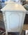 1990s Pair of Julia Gray Hand-Painted Side Tables/ Nightstands Pair in Hand-Painted Cream and Green Colorway For Sale - Image 4 of 7