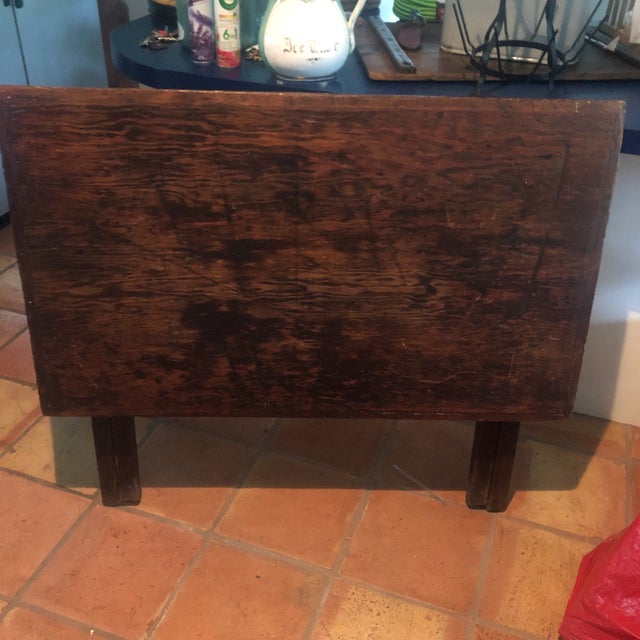 Antique Primitive Folding Sawbuck Work Table For Sale - Image 12 of 12