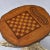 Rustic Hand Made Chess and Cribbage Live Edge Game Table on Tree Stump With Pieces For Sale - Image 3 of 15