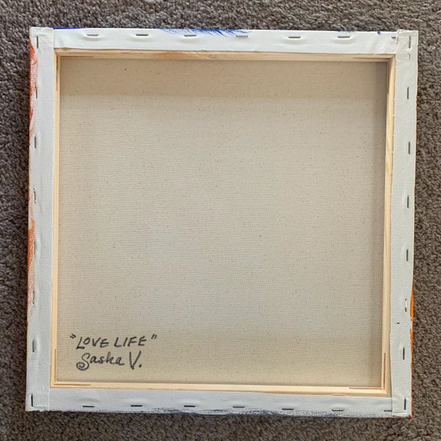 Contemporary "Love Life" Contemporary Minimalist Painting on Canvas For Sale - Image 3 of 5