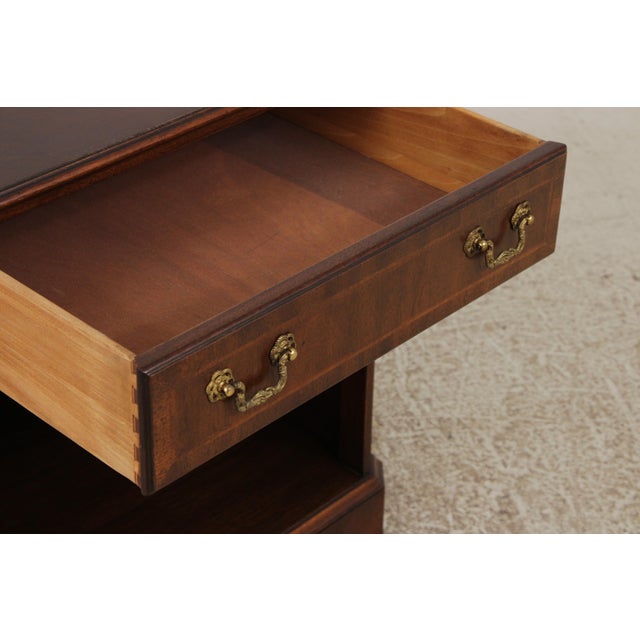 1980s Kindel Mahogany Chippendale Style Nightstand For Sale - Image 5 of 12