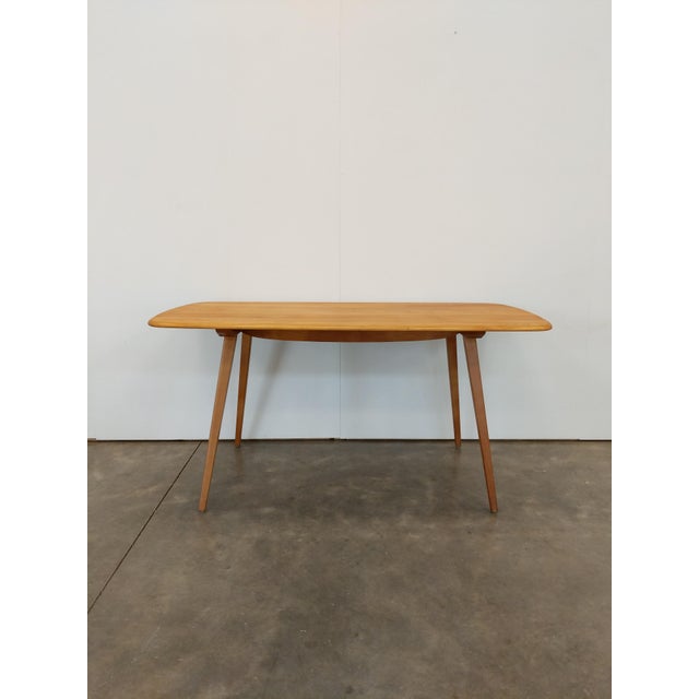 Ercol Vintage Ercol Mid Century Modern Plank Dining Table For Sale - Image 4 of 9