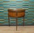 Vintage Demi-Lune Console Table with Mini Chest of Drawers and Slatted Roll-Up Doors, 1970s For Sale - Image 15 of 15