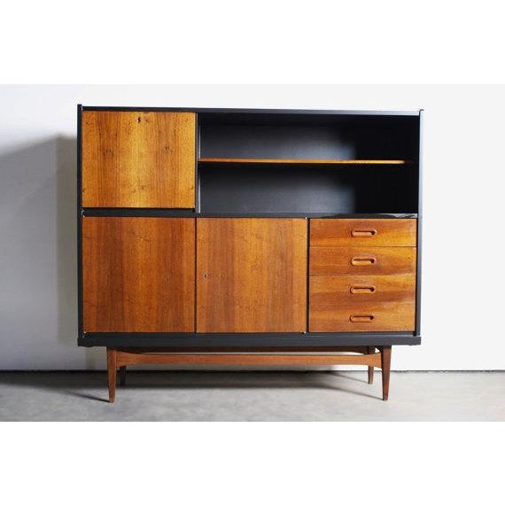 This versatile two-tone piece has potential in any and all rooms of your house. Use it for office storage, a book case in...