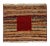 Red 1950s Vintage Gabbeh Tribal Rug in Polychromatic Striae Pattern and Red Medallion For Sale - Image 8 of 8