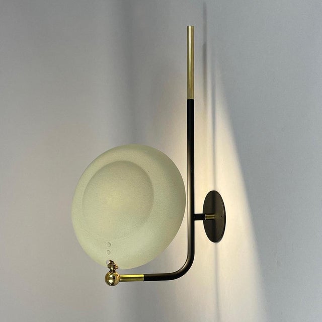 Metal Mid-Century Modern French Wall Light, 1950s For Sale - Image 7 of 14