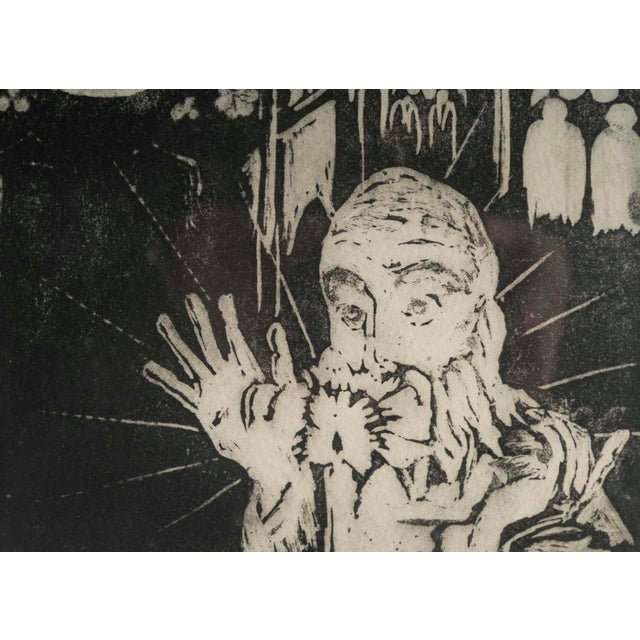 Ev Bouteil, Church Interior, Lithograph For Sale - Image 4 of 9