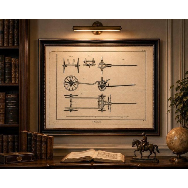 Antique French Wheelwright & Carriage Engineering by Diderot, 1763 For Sale - Image 6 of 9