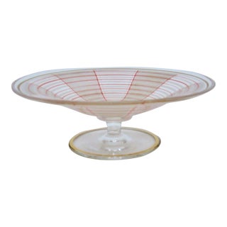 Small Italian Glass Tazza For Sale