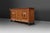 Belgium / 1940 / sideboard / oak, brass / Art Deco Robust and decorative sideboard in oak with black lacquered details and...