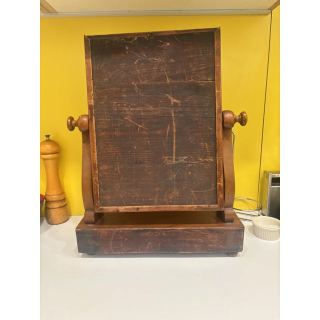 English Mahogany Dressing/Toilet Mirror, Probably Late Georgian or Regency, Roughly 1810–1830. For Sale - Image 4 of 10