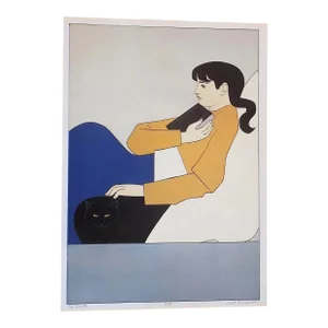 Vintage 20th Century Signed/Titled Will Barnet Lithograph "The Book"