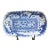 Vintage "Asian Phoenix" Andrea Sadek Blue/White Chinouserie Imari Porcelain Serving Plate For Sale