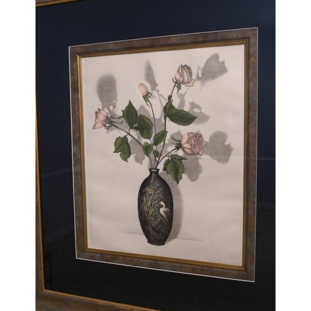 Matted & Framed Colored Print For Sale - Image 4 of 8