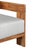 Paradiso Outdoor Solid Teak Wood Love Seat - Light Gray Fabric For Sale In Chicago - Image 6 of 9