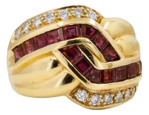 Late 20th Century 18k Ruby Ring, Size 5